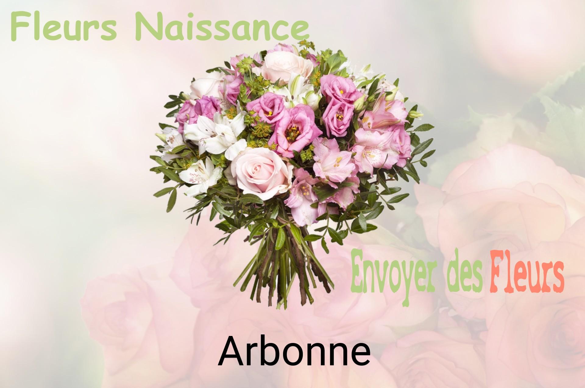 Bouquet de fleurs de naissance livré à Arbonne